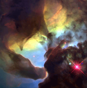 Nebulosa de la Laguna, formada por gases calientes. Tomada de nssdc.gsfc.nasa.gov