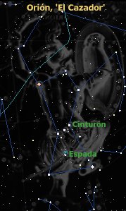 La constelacin de Orin. Tomada de www.infoastro.com
