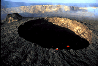 Erta Ale. Uno de los volcanes del valle del Rift (Cortesía USGS)