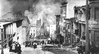 Imágenes del incendio que sucedió al terremoto de San Francisco de 1906