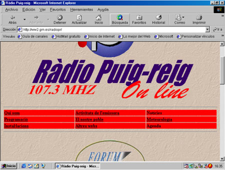 Imagen de la web de Ràdio Puig-reig